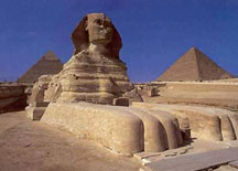 Sphinx and Pyramids at Giza